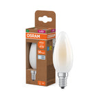 Osram / Ledvance LED Filament Kerze B matt 330° UltraEfficient 2,2-40W/840 kaltweiß 470lm E14 220-240V – Produkt mit Verpackung