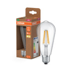 Osram / Ledvance LED Filament Edison ST klar 330° UltraEfficient 2,2-40W/827 warmweiß 470lm E27 220-240V – Produkt mit Verpackung