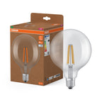 Osram / Ledvance LED Filament Globe G125 klar 330° UltraEfficient 7,2-100W/840 kaltweiß 1521lm E27 220-240V – Produkt mit Verpackung