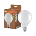 Osram / Ledvance LED Filament Globe G95 matt 330° UltraEfficient 5-75W/865 tageslichtweiß 1055lm E27 220-240V – Produkt mit Verpackung