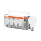 Osram / Ledvance LED Filament Base Classic A matt 300° 7-60W/827 warmweiß 806lm E27 220-240V 4er Pack – Produkt mit Verpackung