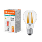 Osram / Ledvance LED Filament Classic A klar 300° Value 11-100W/827 warmweiß 1521lm E27 220-240V – Produkt mit Verpackung