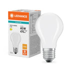 Osram / Ledvance LED Filament Classic A matt 300° Performance 3,4-40W/827 warmweiß 470lm E27 220-240V – Produkt mit Verpackung