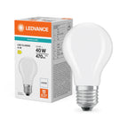 Osram / Ledvance LED Filament Classic A matt 300° Performance 3,4-40W/840 kaltweiß 470lm E27 220-240V – Produkt mit Verpackung