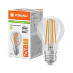 Osram / Ledvance LED Filament Classic A klar 300° Performance 5,9-60W/827 warmweiß 806lm E27 220-240V dimmbar – Produkt mit Verpackung