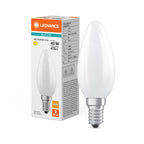 Osram / Ledvance LED Filament Kerze B matt 300° Performance 3,4-40W/827 warmweiß 470lm E14 220-240V – Produkt mit Verpackung