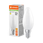 Osram / Ledvance LED Filament Kerze B matt 300° Performance 5,9-60W/827 warmweiß 806lm E14 220-240V dimmbar – Produkt mit Verpackung