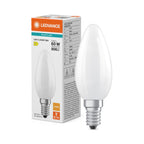Osram / Ledvance LED Filament Kerze B matt 300° Performance 5,9-60W/827 warmweiß 806lm E14 220-240V – Produkt mit Verpackung