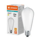 Osram / Ledvance LED Filament Edison ST matt 300° Performance 5,4-55W/827 warmweiß 730lm E27 220-240V – Produkt mit Verpackung