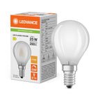 Osram / Ledvance LED Filament Tropfen P matt 320° Performance 1,8-25W/827 warmweiß 250lm E14 220-240V dimmbar – Produkt mit Verpackung
