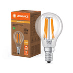 Osram / Ledvance LED Filament Tropfen P klar 300° Superior 2,5-40W/827 warmweiß 470lm E14 220-240V dimmbar – Produkt mit Verpackung