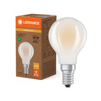 Osram / Ledvance LED Filament Tropfen P matt 330° Superior 2,2-40W/827 warmweiß 470lm E14 220-240V – Produkt mit Verpackung