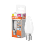 Osram / Ledvance LED Filament Star Kerze B matt 300° 3,4-40W/840 kaltweiß 470lm B22d 220-240V – Produkt mit Verpackung