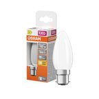 Osram / Ledvance LED Filament Star Kerze B matt 300° 5,9-60W/827 warmweiß 806lm B22d 220-240V – Produkt mit Verpackung