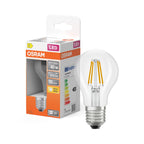Osram / Ledvance LED Filament Star Classic A klar 300° 3,4-40W/827 warmweiß 470lm E27 220-240V – Produkt mit Verpackung