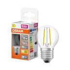 Osram / Ledvance LED Filament Star Tropfen P klar 300° 1-15W/827 warmweiß 136lm E27 220-240V – Produkt mit Verpackung