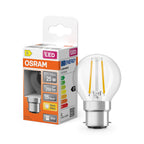 Osram / Ledvance LED Filament Star Tropfen P klar 300° 1,8-25W/827 warmweiß 250lm B22d 220-240V – Produkt mit Verpackung
