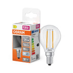 Osram / Ledvance LED Filament Star Tropfen P klar 300° 1,8-25W/840 kaltweiß 250lm E14 220-240V – Produkt mit Verpackung