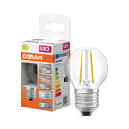 Osram / Ledvance LED Filament Star Tropfen P klar 300° 1,8-25W/840 kaltweiß 250lm E27 220-240V – Produkt mit Verpackung