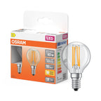 Osram / Ledvance LED Filament Star Tropfen P klar 300° 3,4-40W/827 warmweiß 470lm E14 220-240V 2er Pack – Produkt mit Verpackung