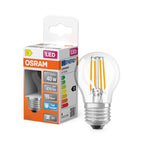 Osram / Ledvance LED Filament Star Tropfen P klar 300° 3,4-40W/865 tageslichtweiß 470lm E27 220-240V – Produkt mit Verpackung