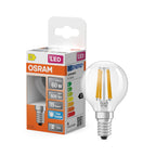 Osram / Ledvance LED Filament Star Tropfen P klar 300° 5,9-60W/865 tageslichtweiß 806lm E14 220-240V – Produkt mit Verpackung