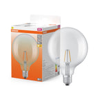 Osram / Ledvance LED Filament Star Globe G125 klar 300° 1,8-25W/827 warmweiß 250lm E27 220-240V – Produkt mit Verpackung
