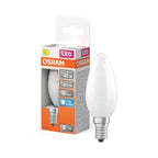 Osram / Ledvance LED Filament Star Kerze B matt 300° 3,4-40W/865 tageslichtweiß 470lm E14 220-240V – Produkt mit Verpackung