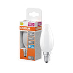 Osram / Ledvance LED Filament Star Kerze B matt 300° 5,9-60W/865 tageslichtweiß 806lm E14 220-240V – Produkt mit Verpackung