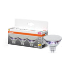 Osram / Ledvance LED Star Spot MR16 120° 5,3-50W/827 warmweiß 630lm GU5.3 12V 3er Pack – Produkt mit Verpackung