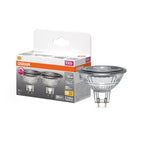 Osram / Ledvance LED Superstar Spot MR16 36° 3,4-35W/927 warmweiß 345lm GU5.3 12V dimmbar 2er Pack – Produkt mit Verpackung