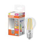 Osram / Ledvance LED Filament Superstar Classic A klar 300° 5,9-60W/827 warmweiß 806lm E27 220-240V dimmbar – Produkt mit Verpackung
