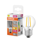 Osram / Ledvance LED Filament Superstar Tropfen P klar 320° 1,8-25W/827 warmweiß 250lm E27 220-240V dimmbar – Produkt mit Verpackung