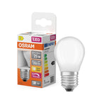 Osram / Ledvance LED Filament Superstar Tropfen P matt 320° 1,8-25W/827 warmweiß 250lm E27 220-240V dimmbar – Produkt mit Verpackung