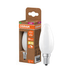 Osram / Ledvance LED Kerze B matt 300° UltraEfficient 2,5-40W/827 warmweiß 470lm E14 220-240V dimmbar – Produkt mit Verpackung