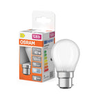 Osram / Ledvance LED Filament Star Tropfen P matt 300° 3,4-40W/840 kaltweiß 470lm B22d 220-240V – Produkt mit Verpackung