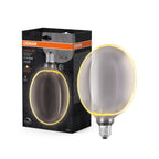Osram / Ledvance LED Filament Vintage 1906 Globe G183 330° rauchig 4-12W/818 extra warmweiß 110lm E27 220-240V dimmbar – Produkt mit Verpackung