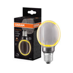 Osram / Ledvance LED Filament Vintage 1906 Globe G80 330° rauchig 4-12W/818 extra warmweiß 110lm E27 220-240V dimmbar – Produkt mit Verpackung