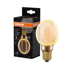 Osram / Ledvance LED Filament Vintage 1906 Globe G80 330° gold 4-22W/818 extra warmweiß 220lm E27 220-240V dimmbar – Produkt mit Verpackung