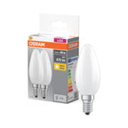 Osram LED Base Classic B Retro 4-40W/827 E14 470lm echt warmweiß nicht dimmbar matt - 2er Pack – Produkt mit Verpackung