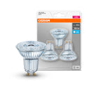 Osram LED Base PAR16 4,3-50W/840 GU10 36° 350lm neutralweiß nicht dimmbar 3er Pack – Produkt mit Verpackung