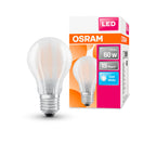 Osram LED STAR RETROFIT matt CLA 60 non-dim 7W/840 E27 806LM BOX – Produkt mit Verpackung