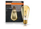 Osram Vintage 1906 LED Classic Edison Filament Gold 2.8-22 W/824 E27 200lm ultra warmweiß nicht dimmbar – Produkt mit Verpackung
