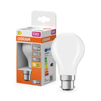 Osram LED Star Classic A Glas 11-100W/827 B22d matt 300° 1521lm warmweiß nicht dimmbar – Produkt mit Verpackung