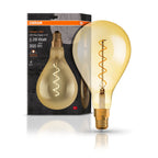 Osram LED Vintage 1906 Classic A160 Filament 5-28W/820 E27 klar 300° 300lm echt warmweiß nicht dimmbar – Produkt mit Verpackung