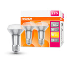 Osram LED Star R63 3,3-40W/827 E27 matt 36° 210lm warmweiß nicht dimmbar 2er Pack – Produkt mit Verpackung
