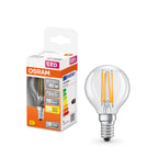 Osram / Ledvance LED Filament Retrofit Classic P45 klar 300° 4-40W/827 warmweiß 470lm E14 220-240V – Produkt mit Verpackung