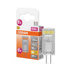 Osram LED 300° Pin 1,8-20W/827 warmweiß 200lm G4 12V 2er Pack – Produkt mit Verpackung