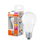 Osram LED Sensor Classic A60 200° Daylight Sensor 5,8-40W/827 warmweiß 470lm E27 220-240V – Produkt mit Verpackung