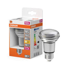 OSRAM LED Superstar R80 DIM 9,6-100W/827 E27 670lm 36° dimmbar – Produkt mit Verpackung